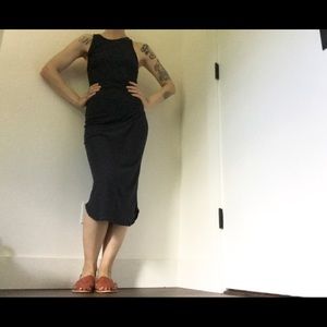 Forever 21 NWT Racerback Dark Navy Midi Dress